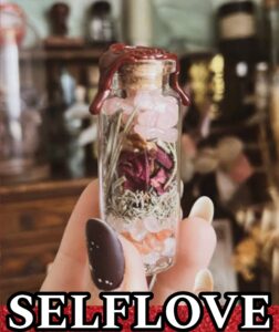 Self-love & confidence spell bottle MANIFESTATION BOTTLE